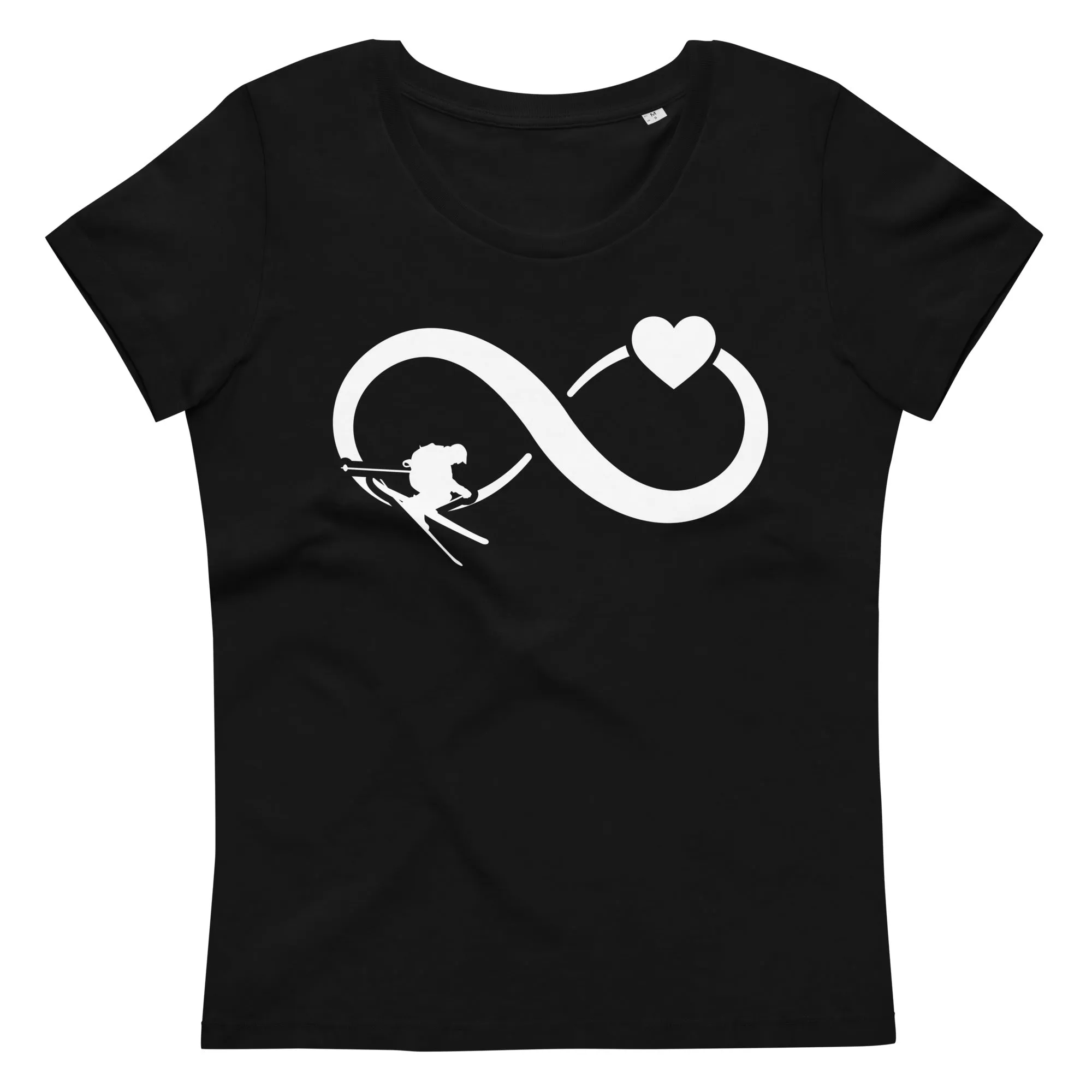 Infinity Heart and Skiing - Damen Premium Organic T-Shirt