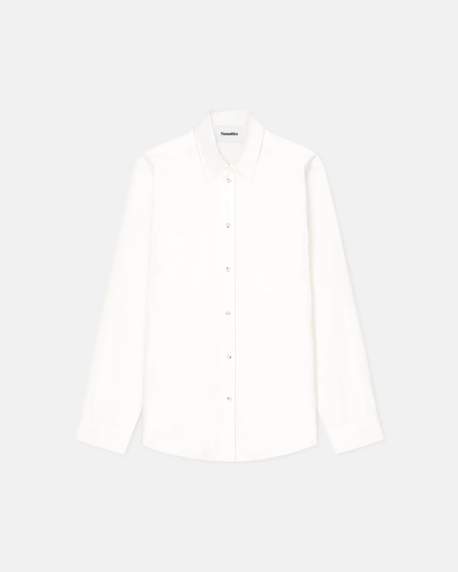 Kaleb - Light Poplin Shirt - White