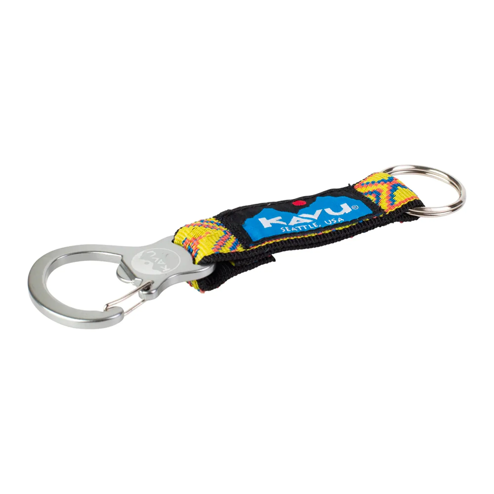 KAVU Crack It Open Bottle Opener & Keyring - Yellow Geo