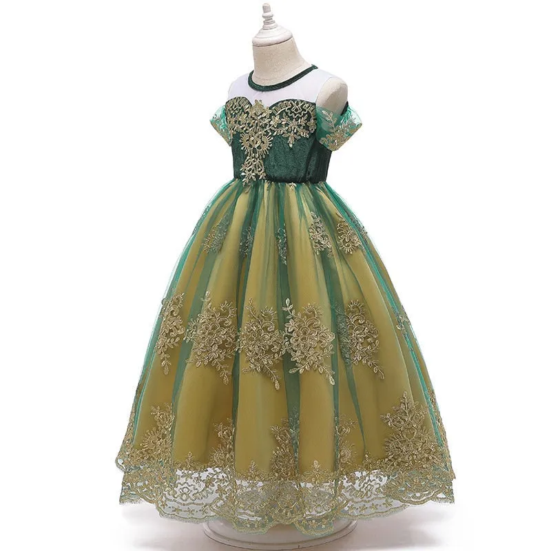 Kids Anna Frozen Inspired Girls Dress