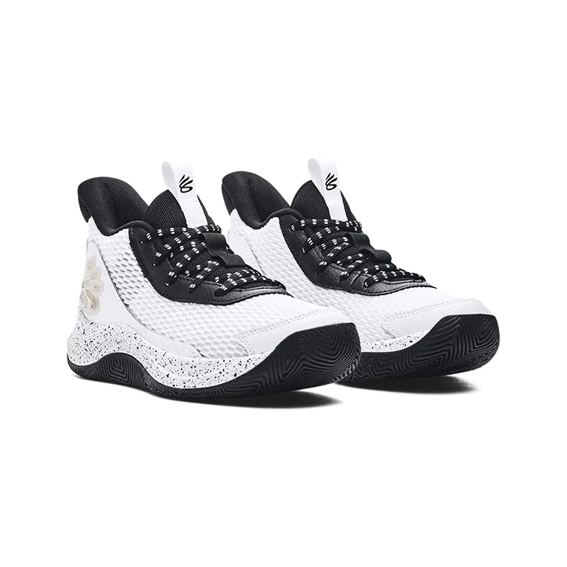 Kid's Grade School Curry 3Z7 White/White/Black