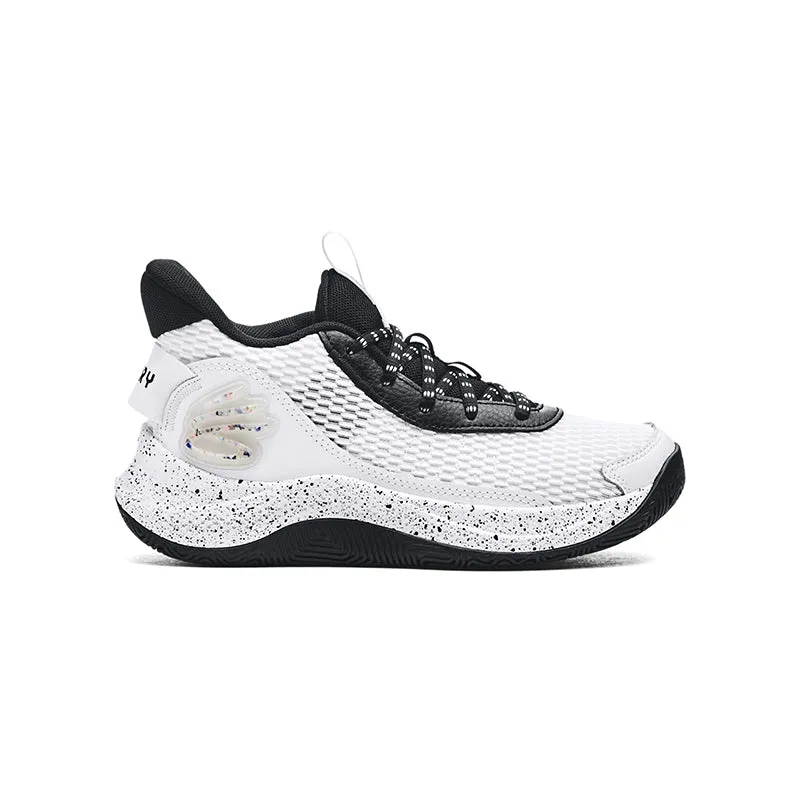 Kid's Grade School Curry 3Z7 White/White/Black