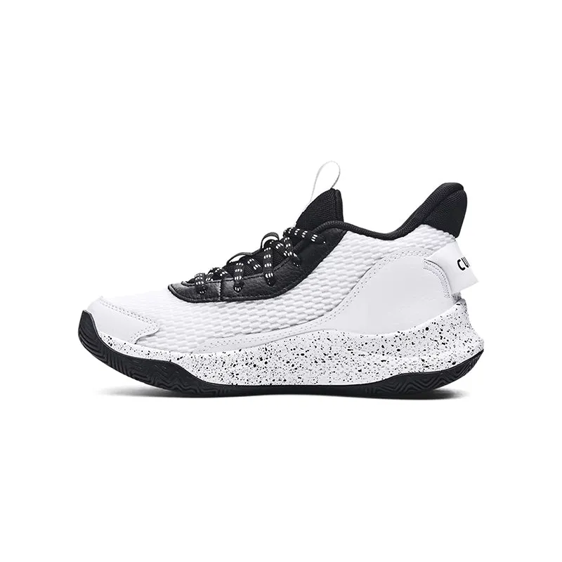 Kid's Grade School Curry 3Z7 White/White/Black