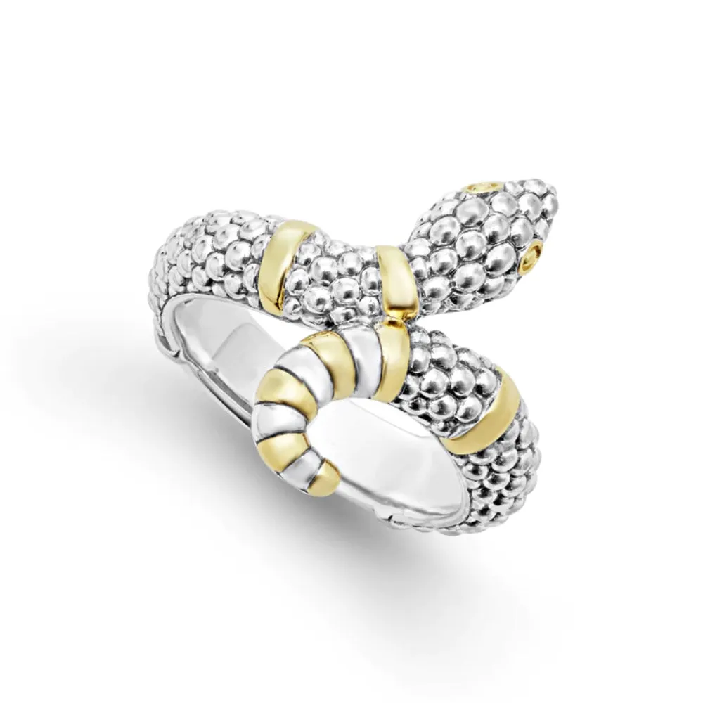 Lagos Rare Wonders Two-Tone Snake Ring