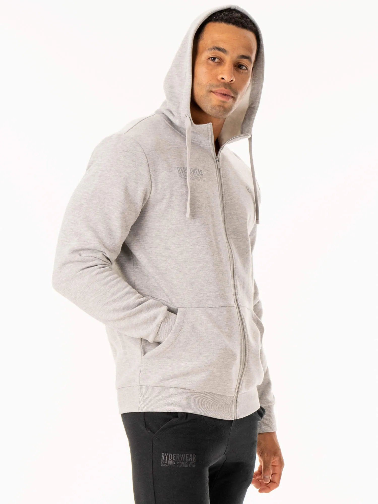 Limitless Zip Up Jacket - Grey Marl