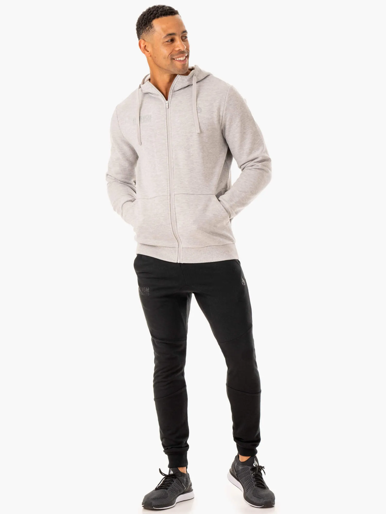 Limitless Zip Up Jacket - Grey Marl