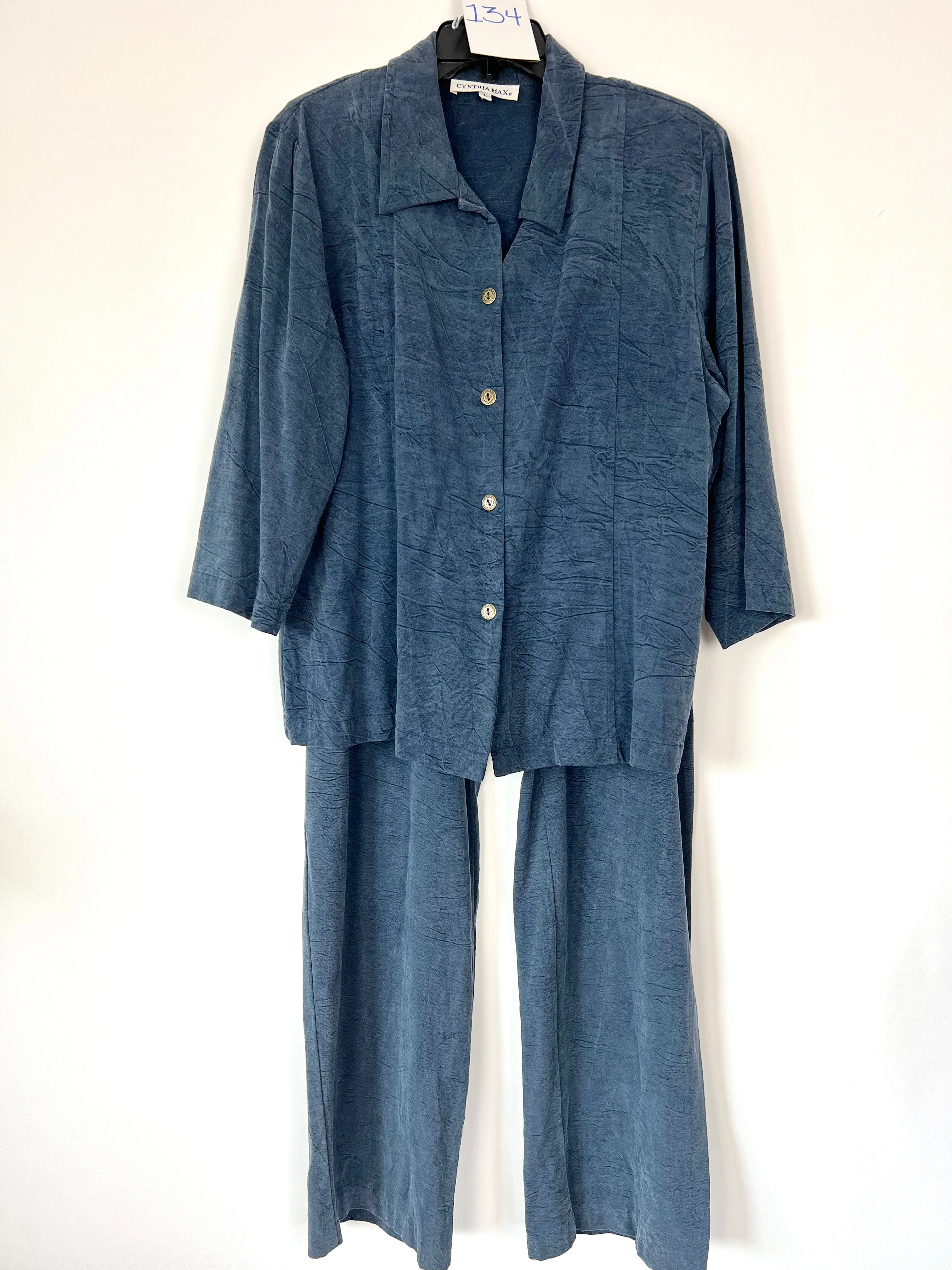 Live: 134 Vintage Denim 2 Pc Pants Set