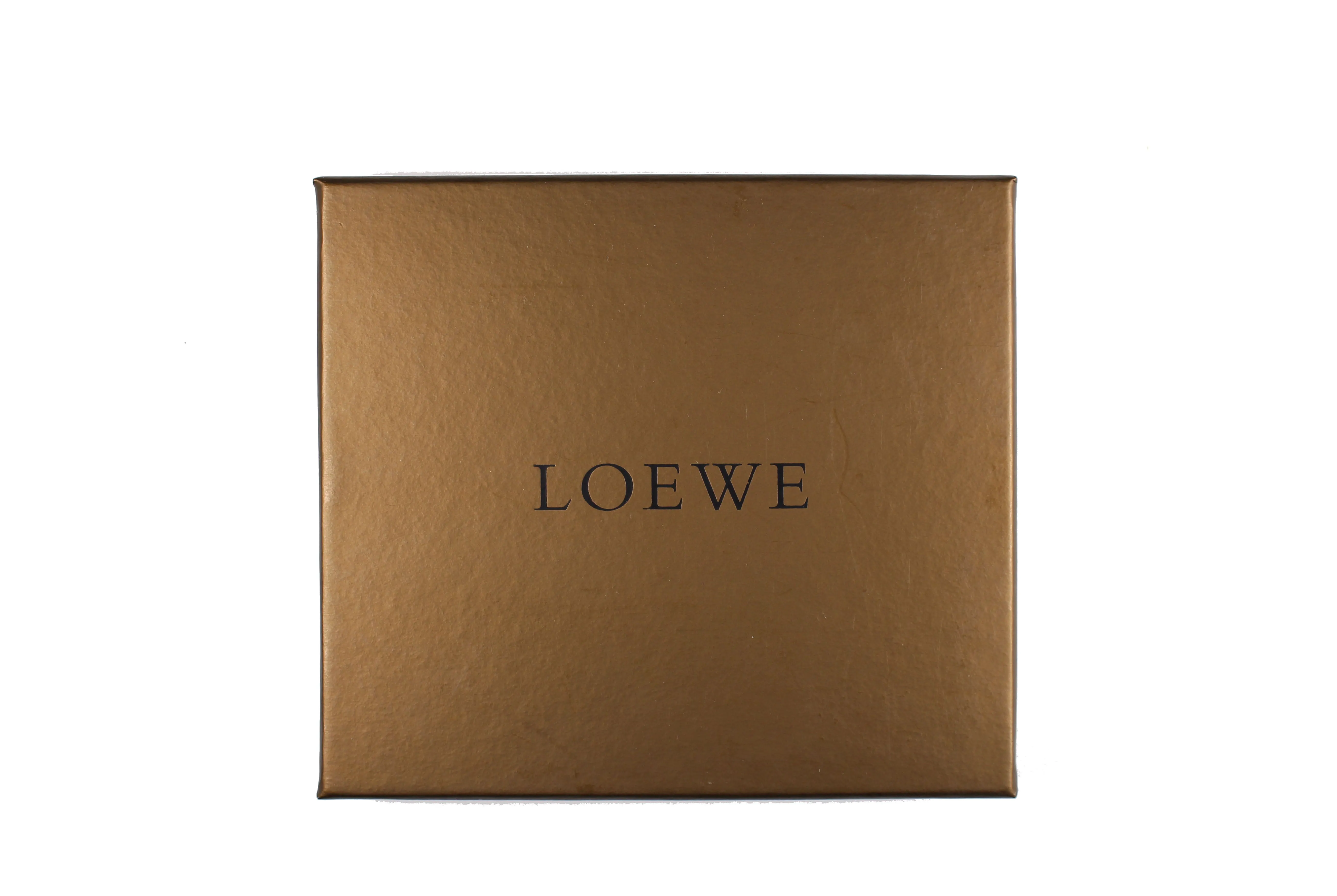 LOEWE brown crocodile skin wallet