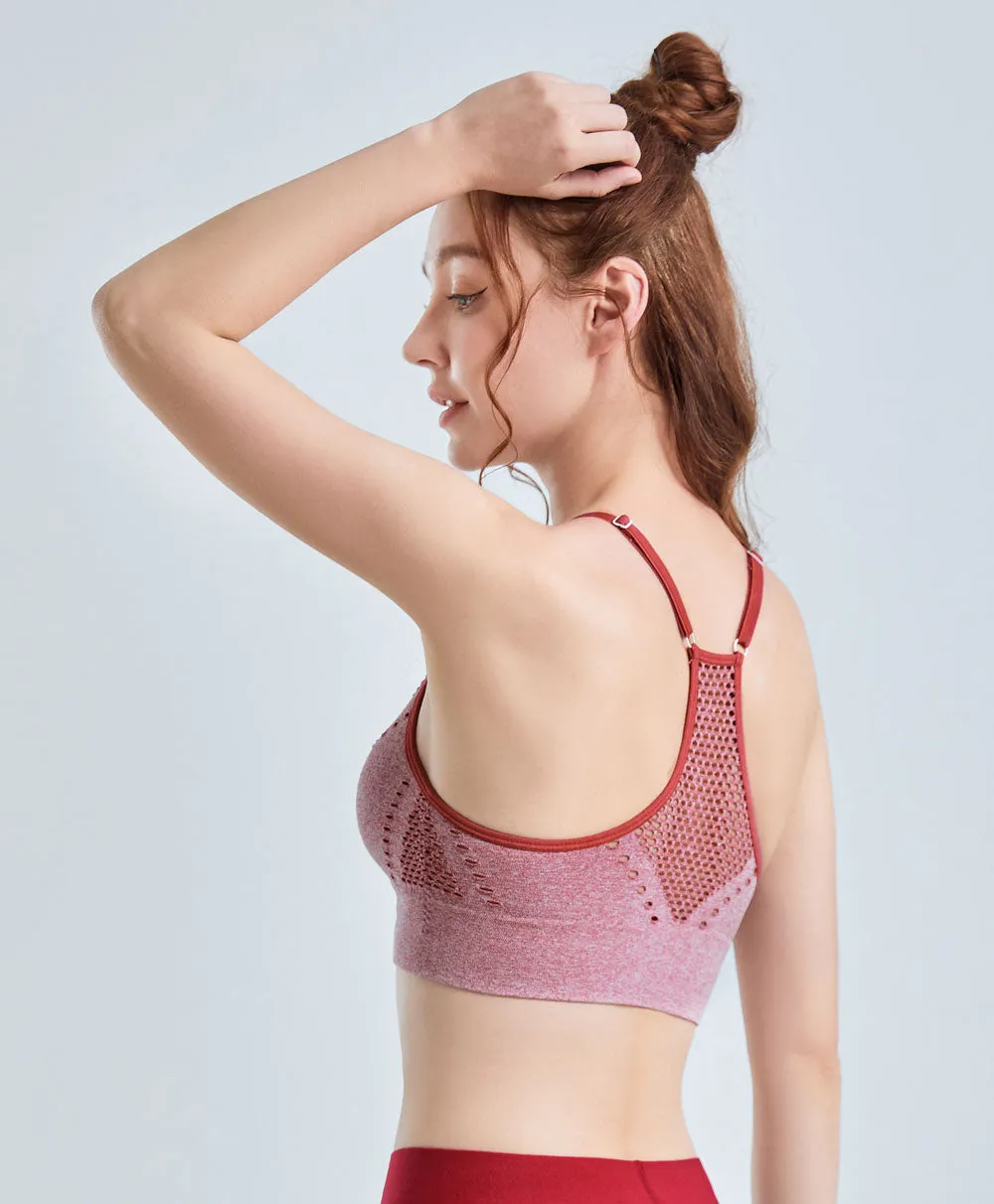 Mesh Melange Seamless Racerback Vest