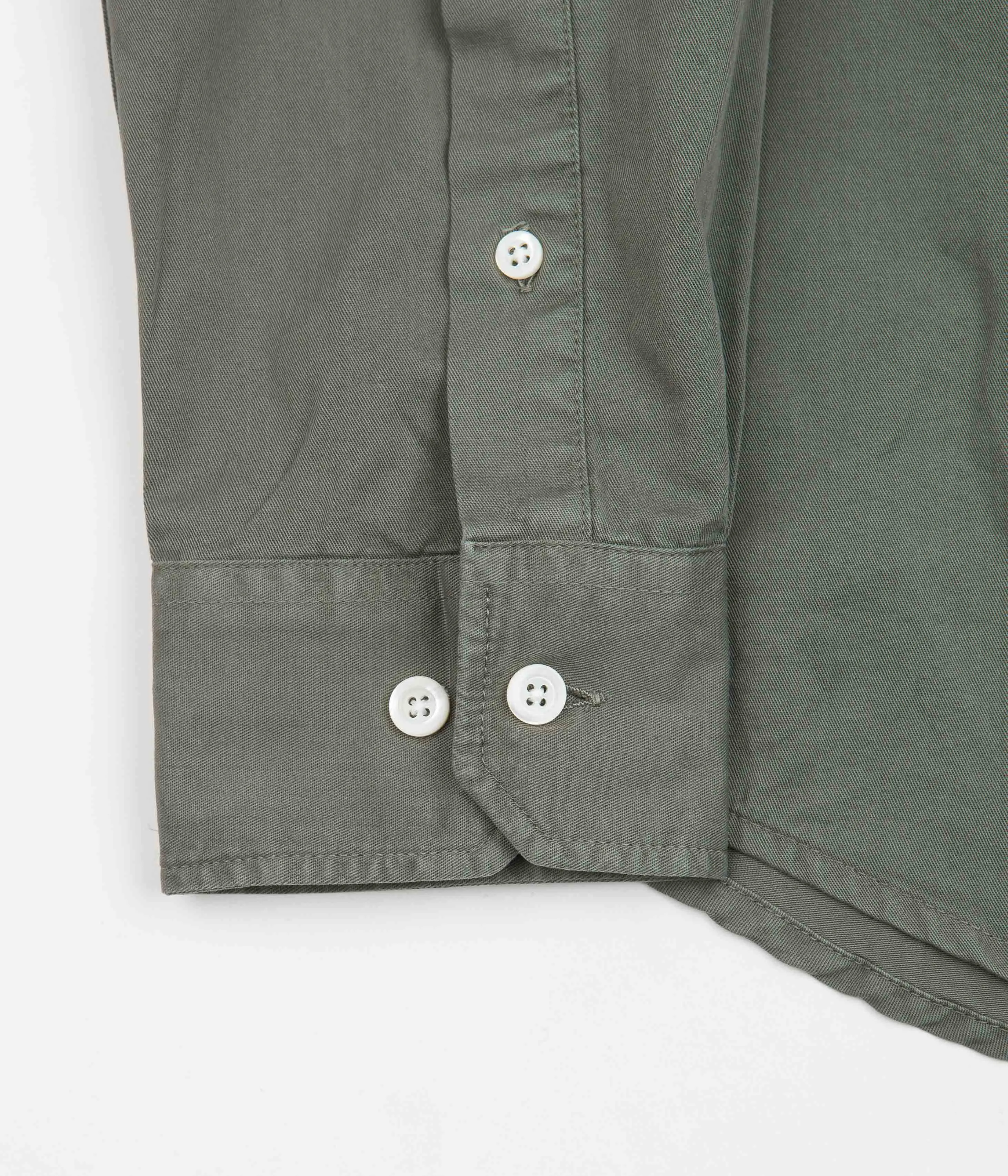 Norse Projects Anton Light Twill Shirt - Dried Sage Green