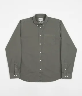 Norse Projects Anton Light Twill Shirt - Dried Sage Green