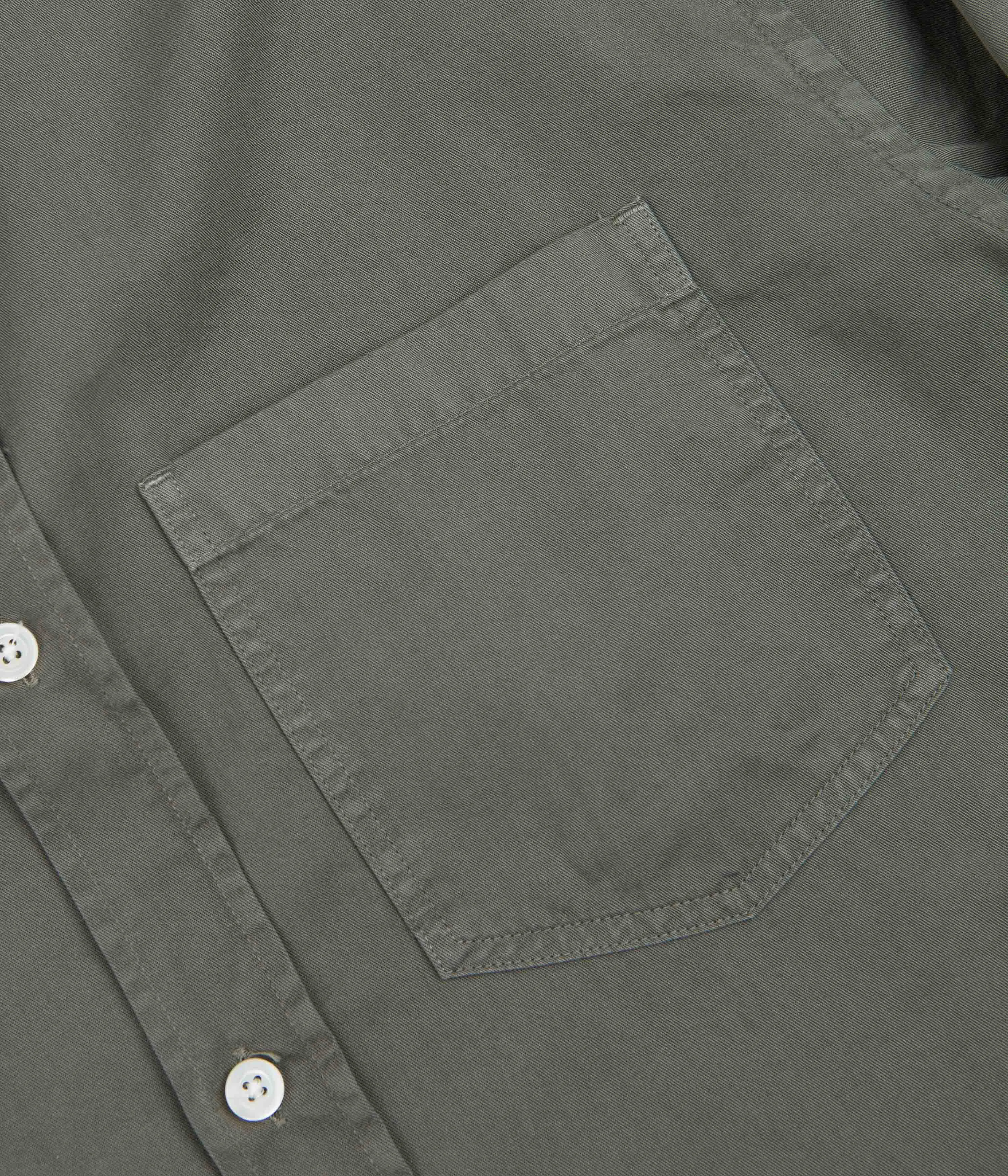 Norse Projects Anton Light Twill Shirt - Dried Sage Green