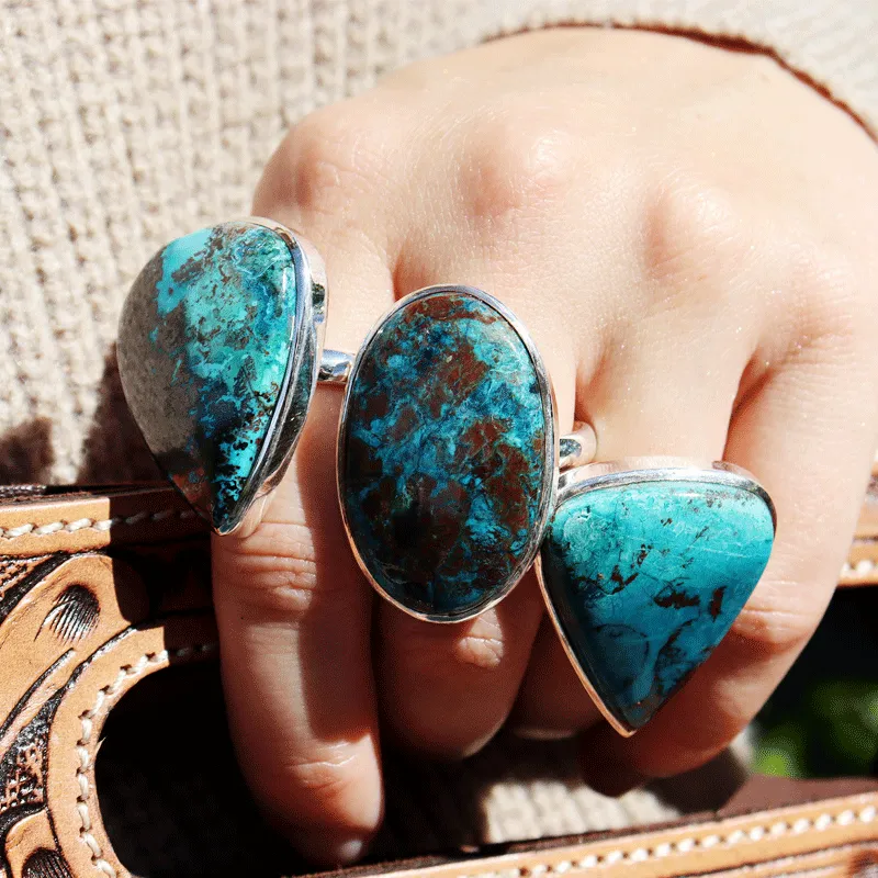 Percy Shattuckite Teardrop Ring B