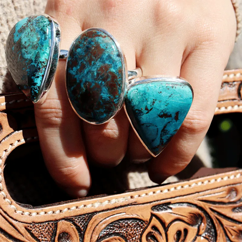 Percy Shattuckite Teardrop Ring B