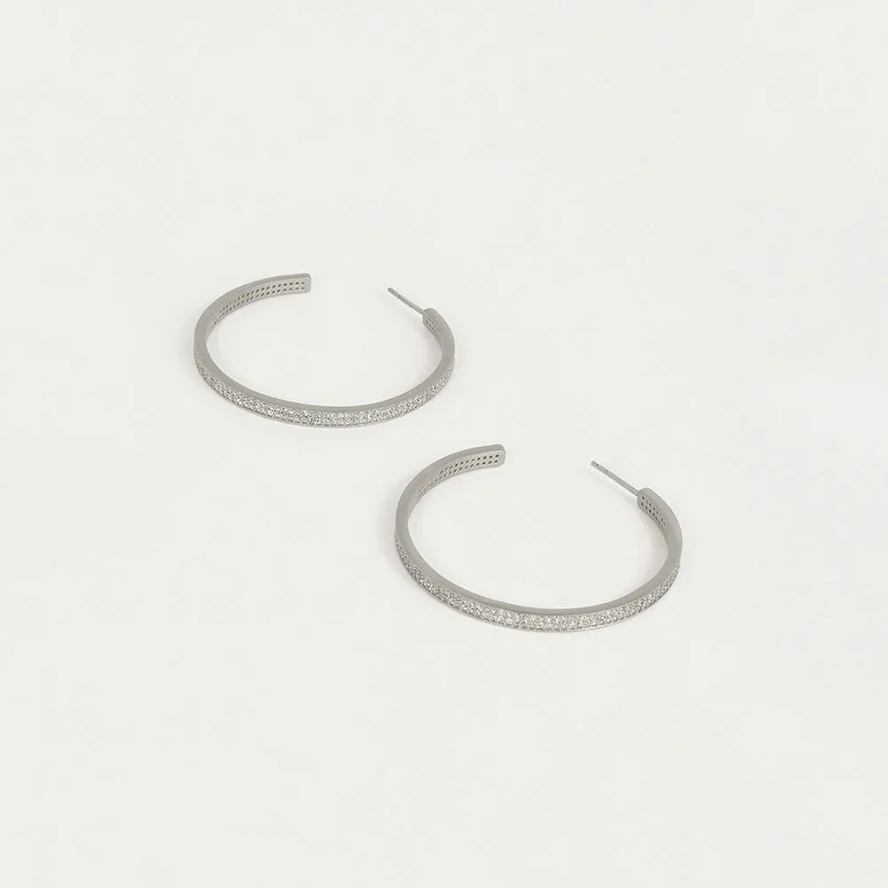 Petit Pavé Midi Hoops