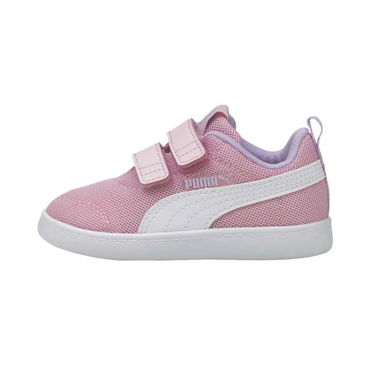 Puma Courtflex v2 Mesh V children's tear-off sneaker 371759-08 pink-white