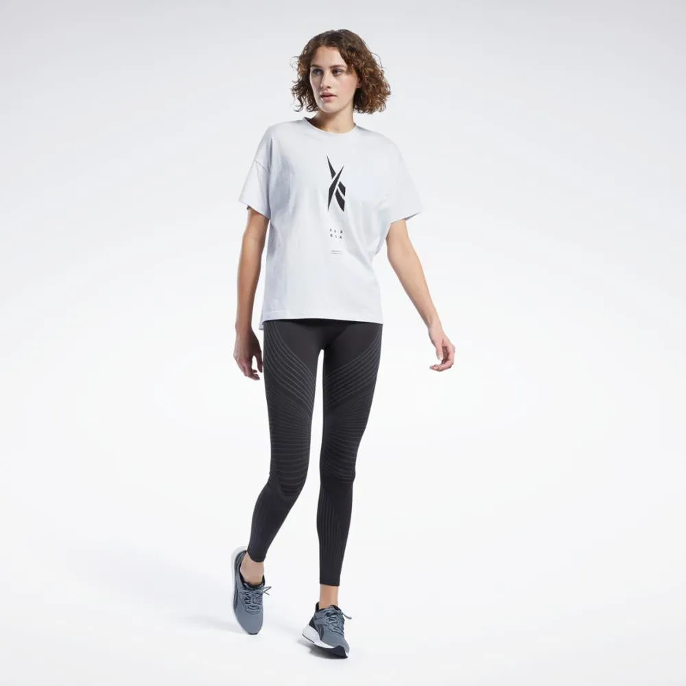 Reebok Apparel Women Edgeworks Graphic T-Shirt PORCEL