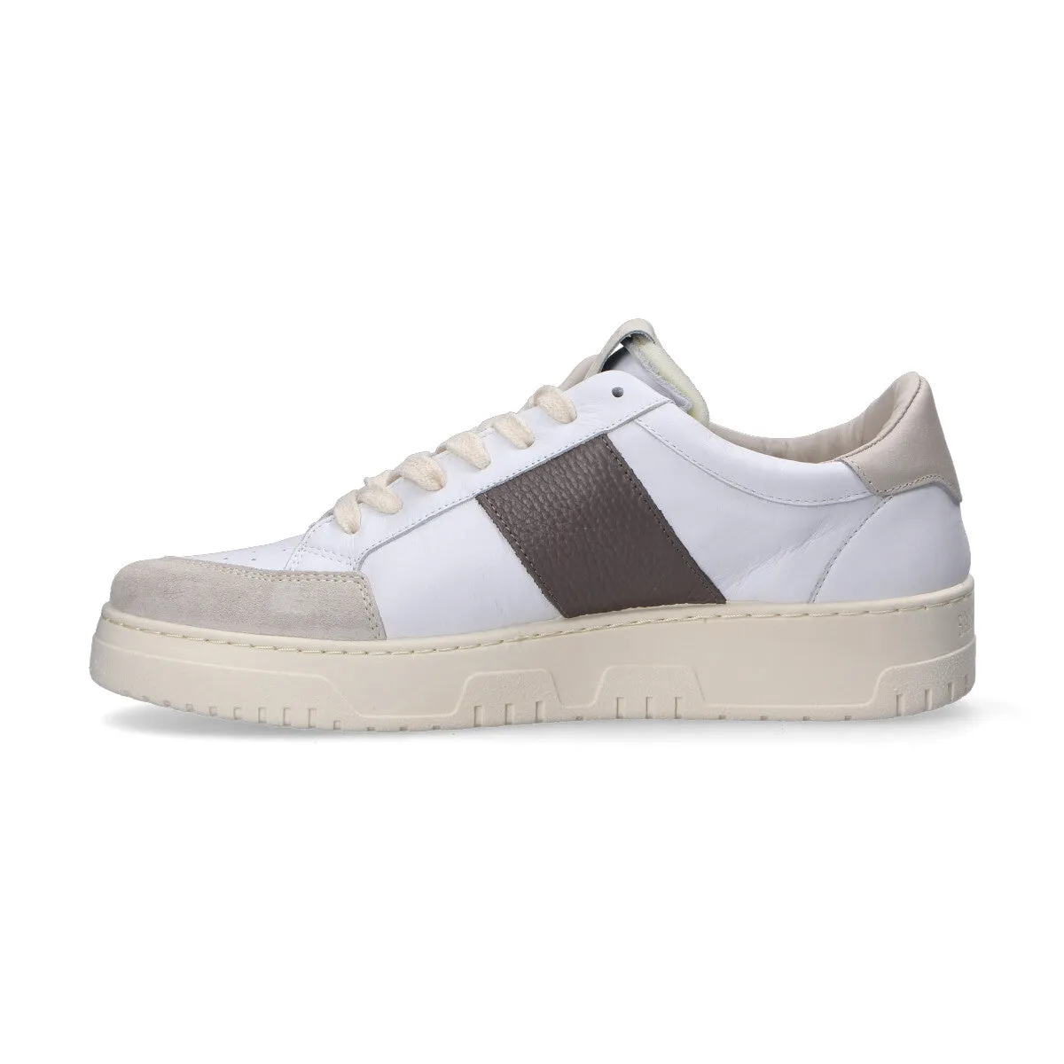 Saint sneakers sail in pelle-camoscio bianche