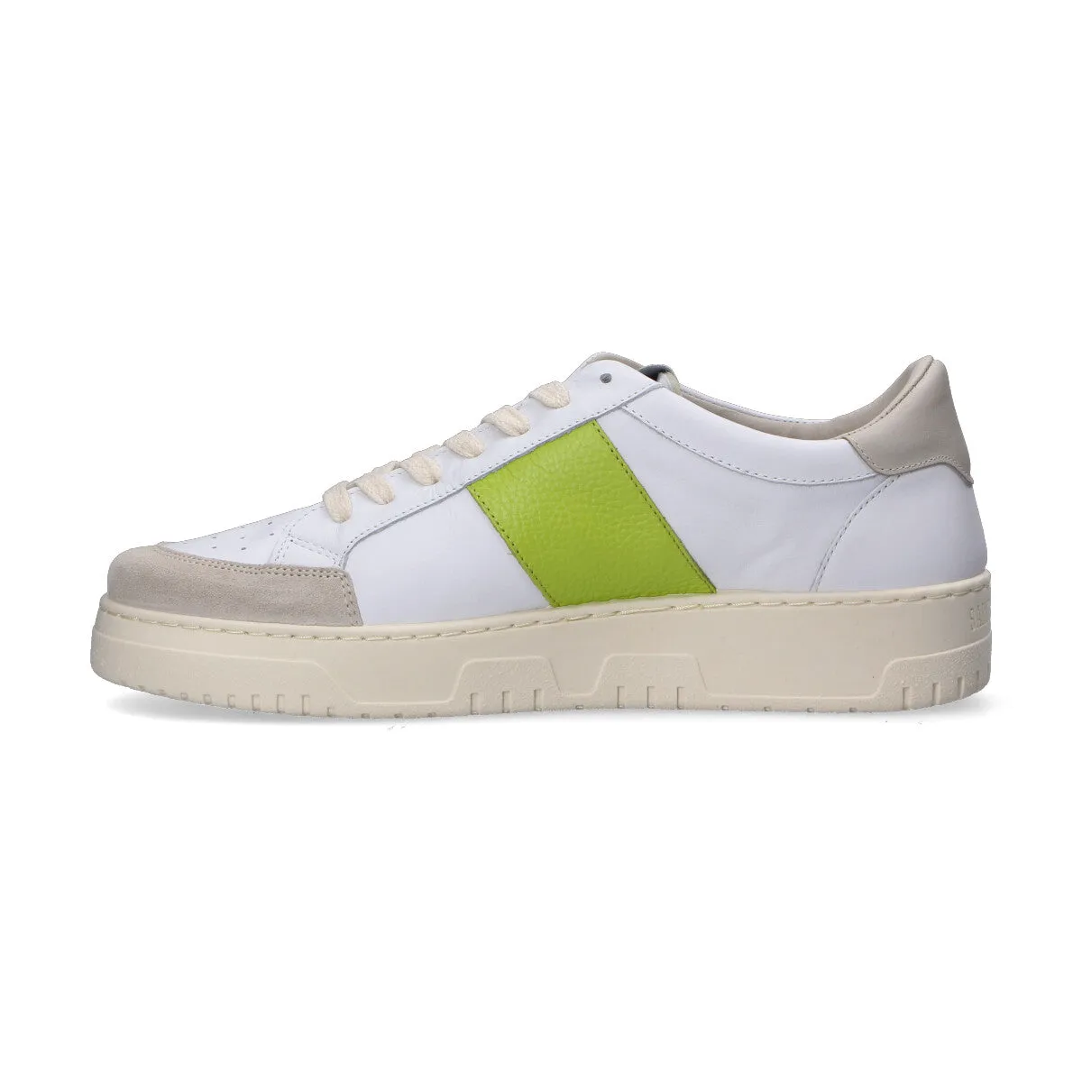 Saint sneakers sail in pelle-camoscio bianche