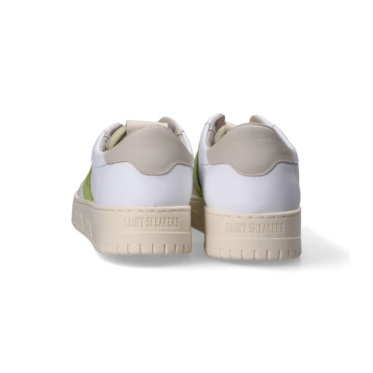 Saint sneakers sail in pelle-camoscio bianche