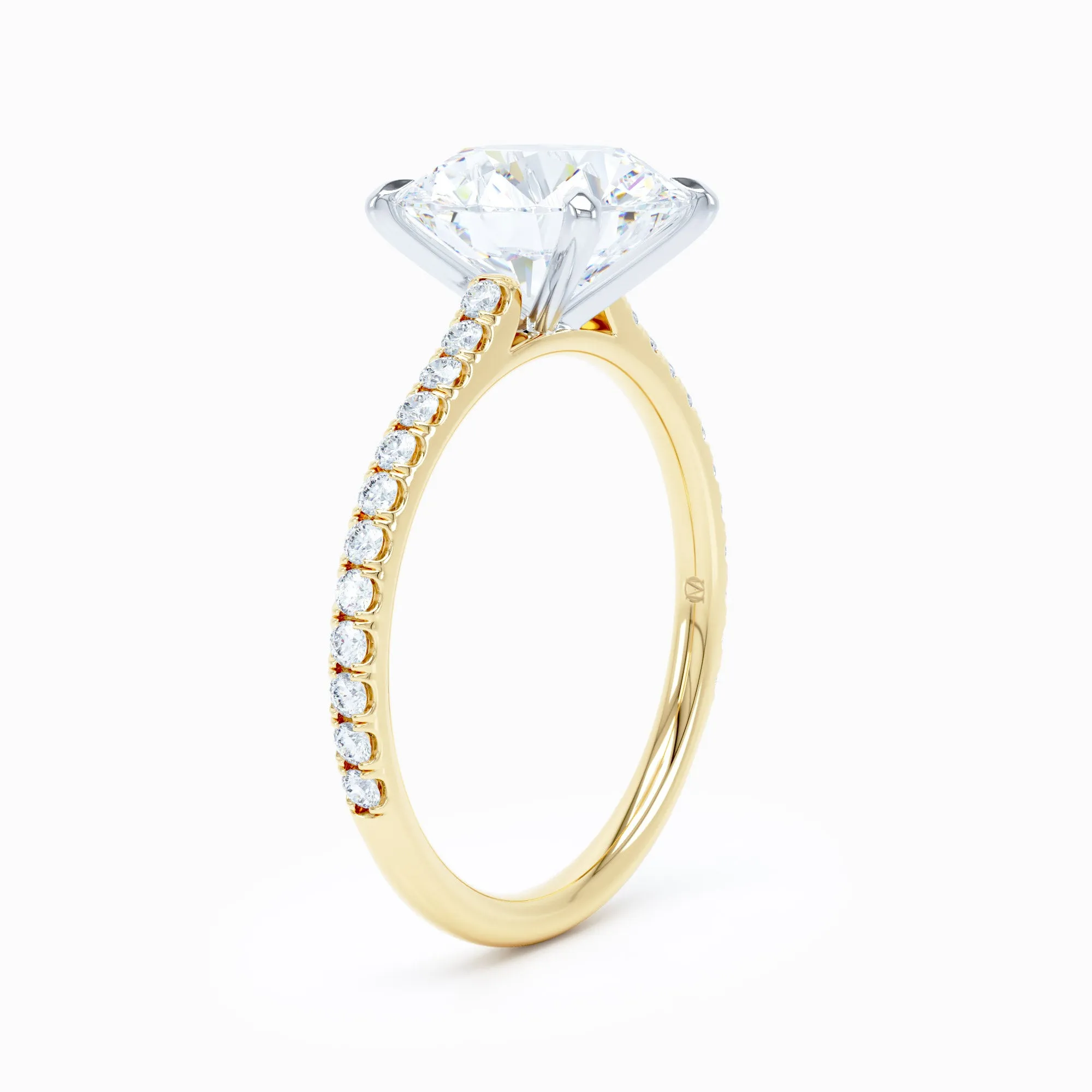 Salute Cathedral - Round Engagement Ring