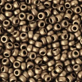 Seed Beads-11/0 Round-2006 Matte Metallic Bronze-Miyuki-16 Grams