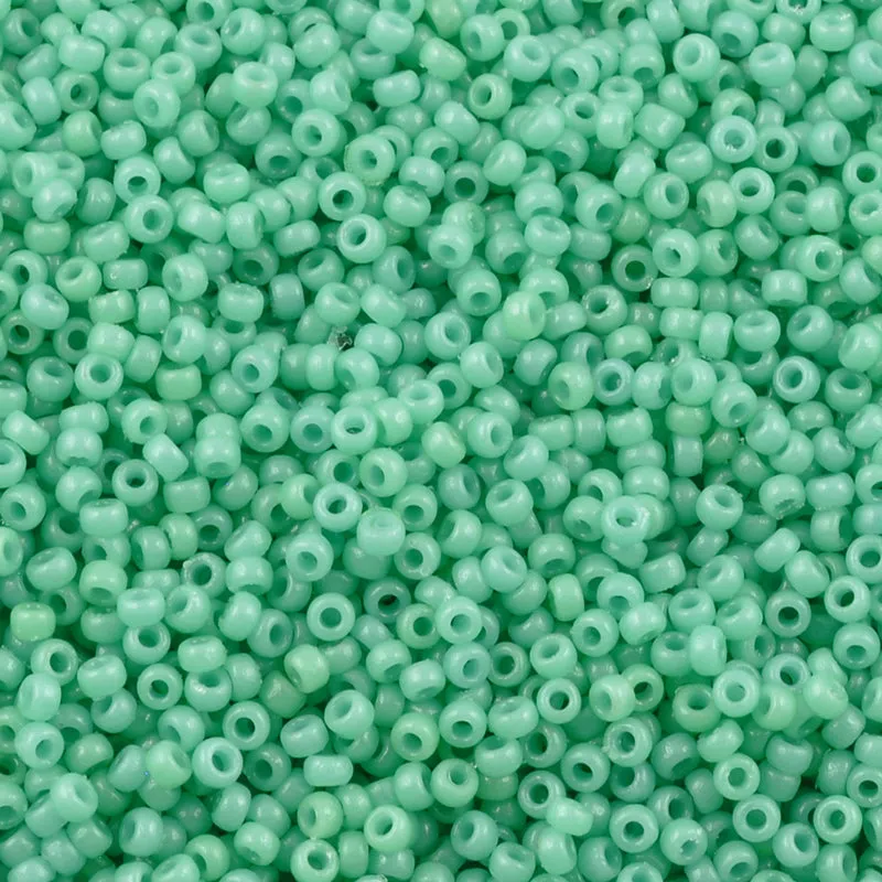 Seed Beads-11/0 Round-4475 Duracoat Dyed Opaque Sea Opal-Miyuki-16 Grams