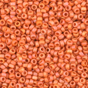 Seed Beads-15/0 Round-4695 Frost Opaque Glaze Rainbow Cardinal-Miyuki-7 Grams