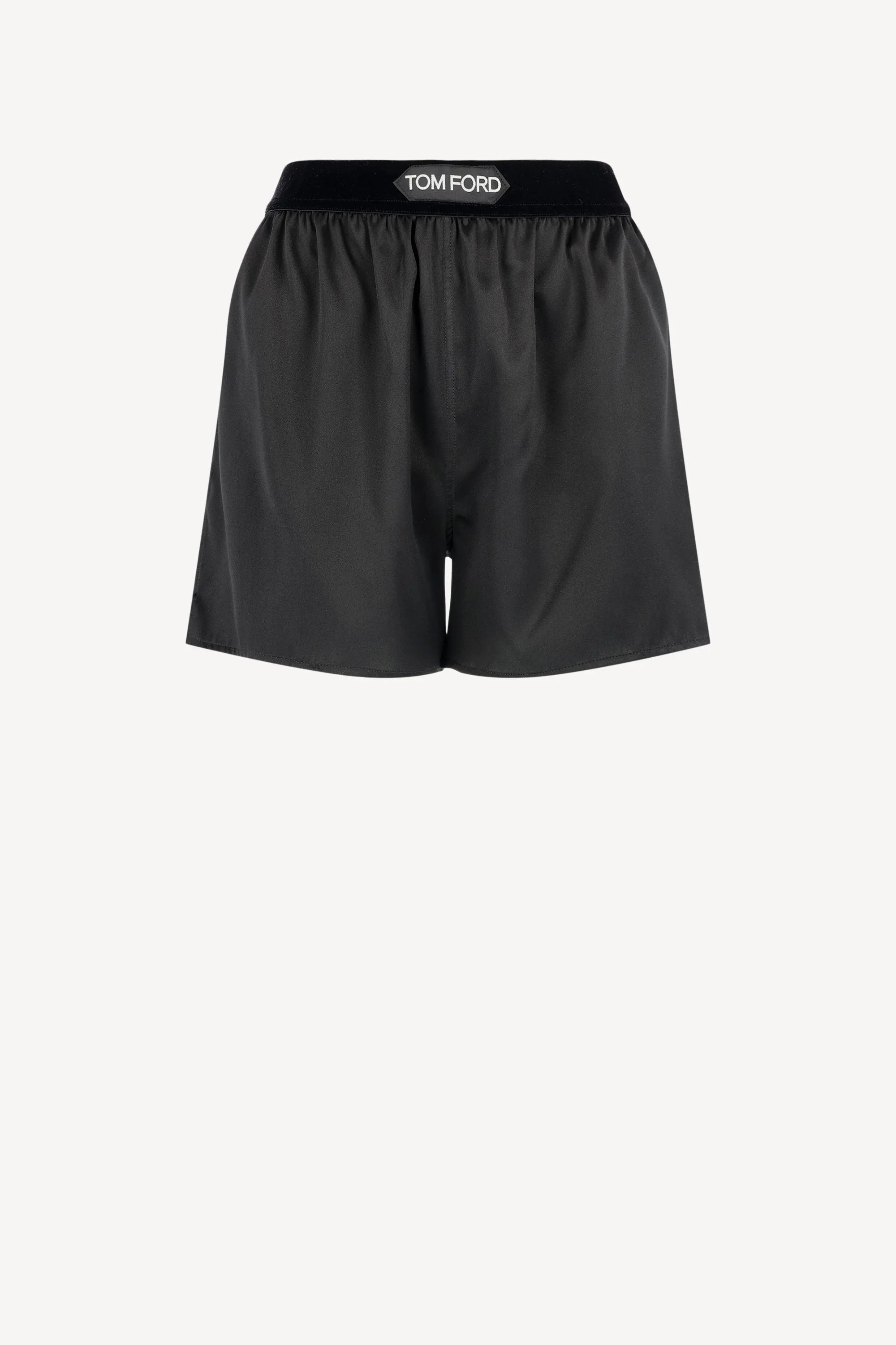 Seidenshorts in Schwarz