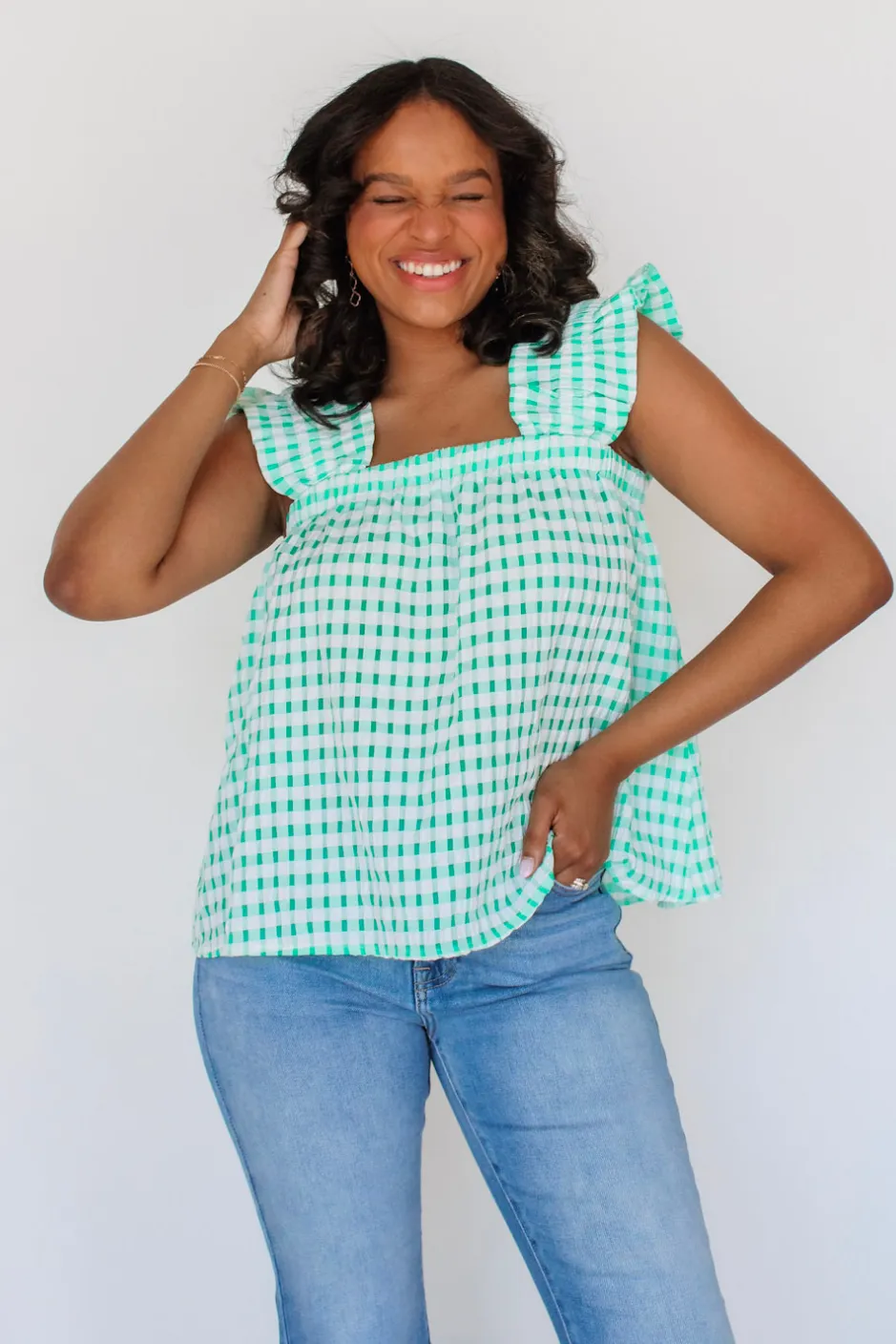 Springscape Gingham Tank