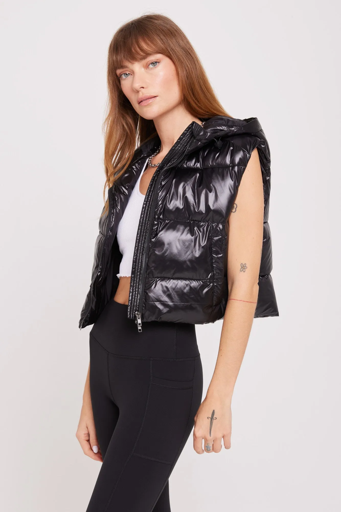 Stella Crop Puffer Vest