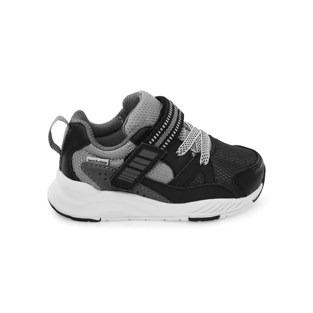 Stride Rite Black M2P Journey 2 Adaptable Children's Sneaker