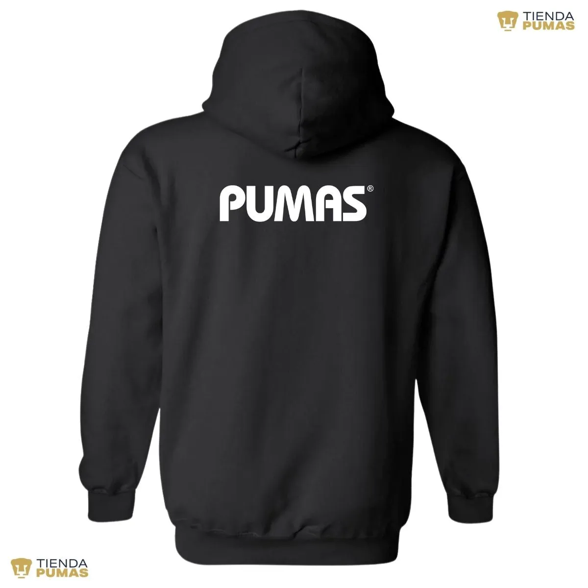 Sudadera Mujer Hoodie Pumas UNAM Logo Monocromatico Vinil