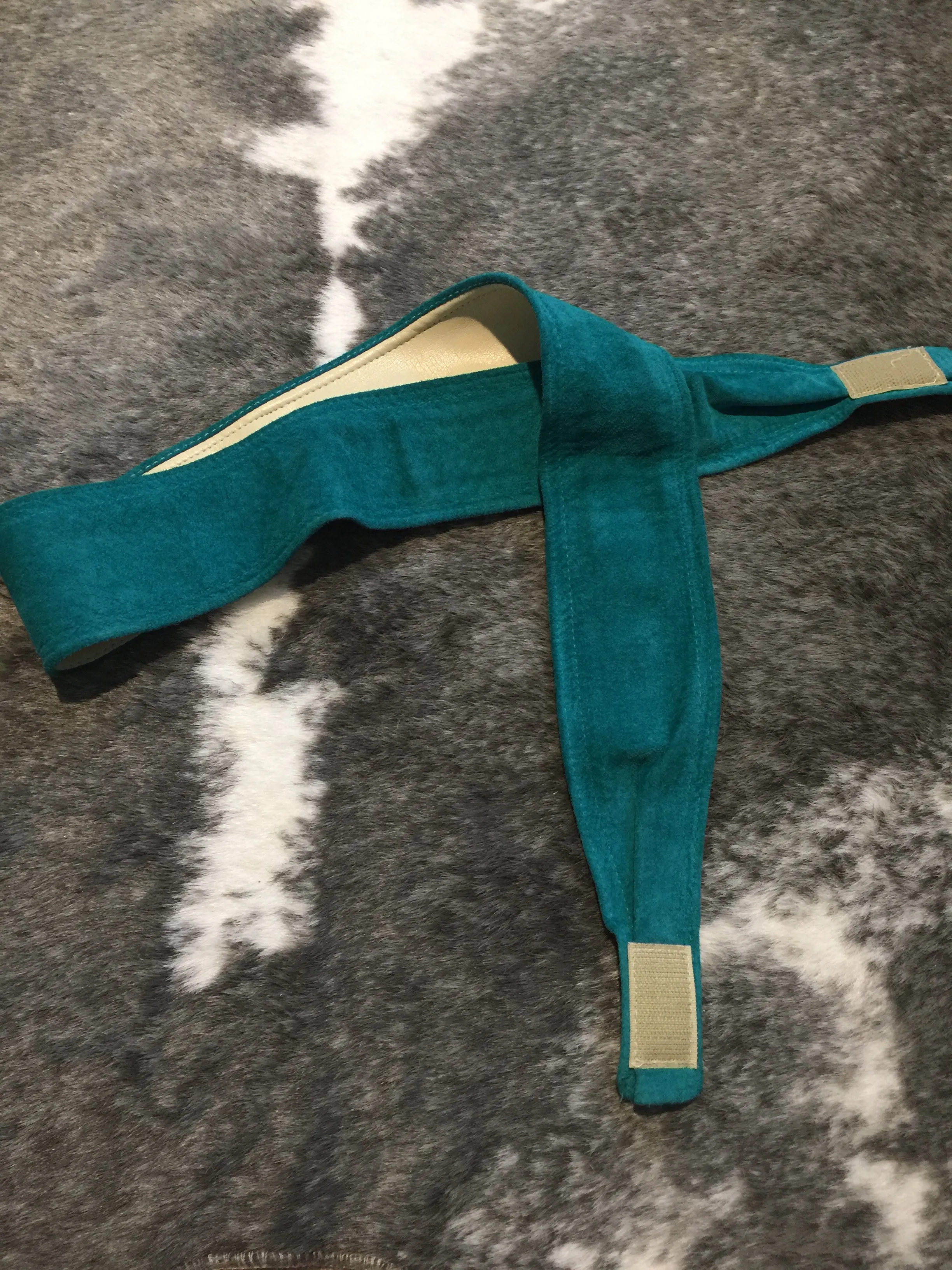 Suede Turquoise Belt - Size Medium