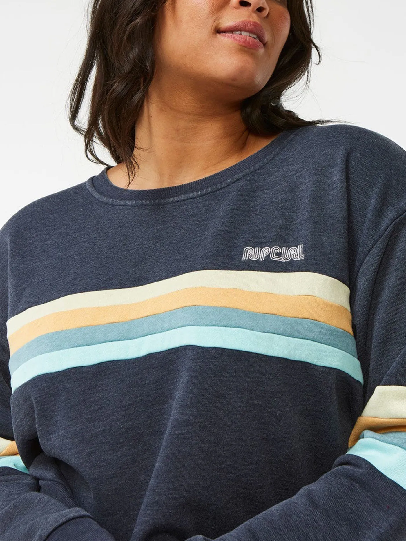 Surf Revival Panelled Crewneck Sweatshirt