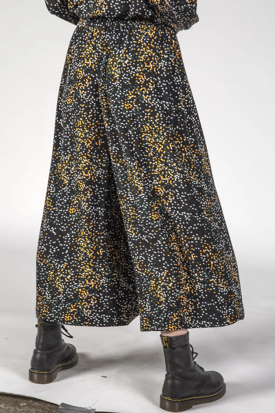 The Coco Black Mini Blotch Cropped Pants