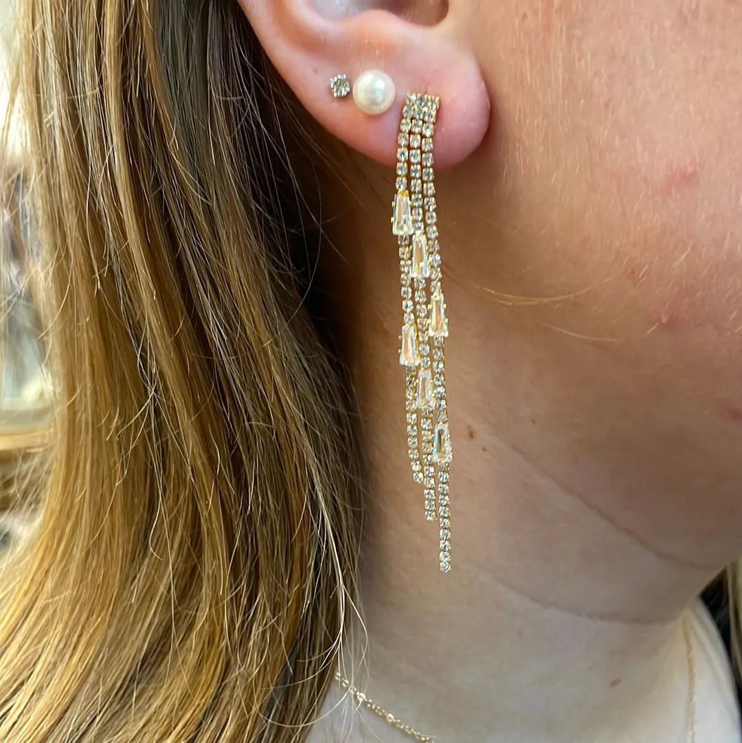 Theia Nell Triple Strand Drop Earring