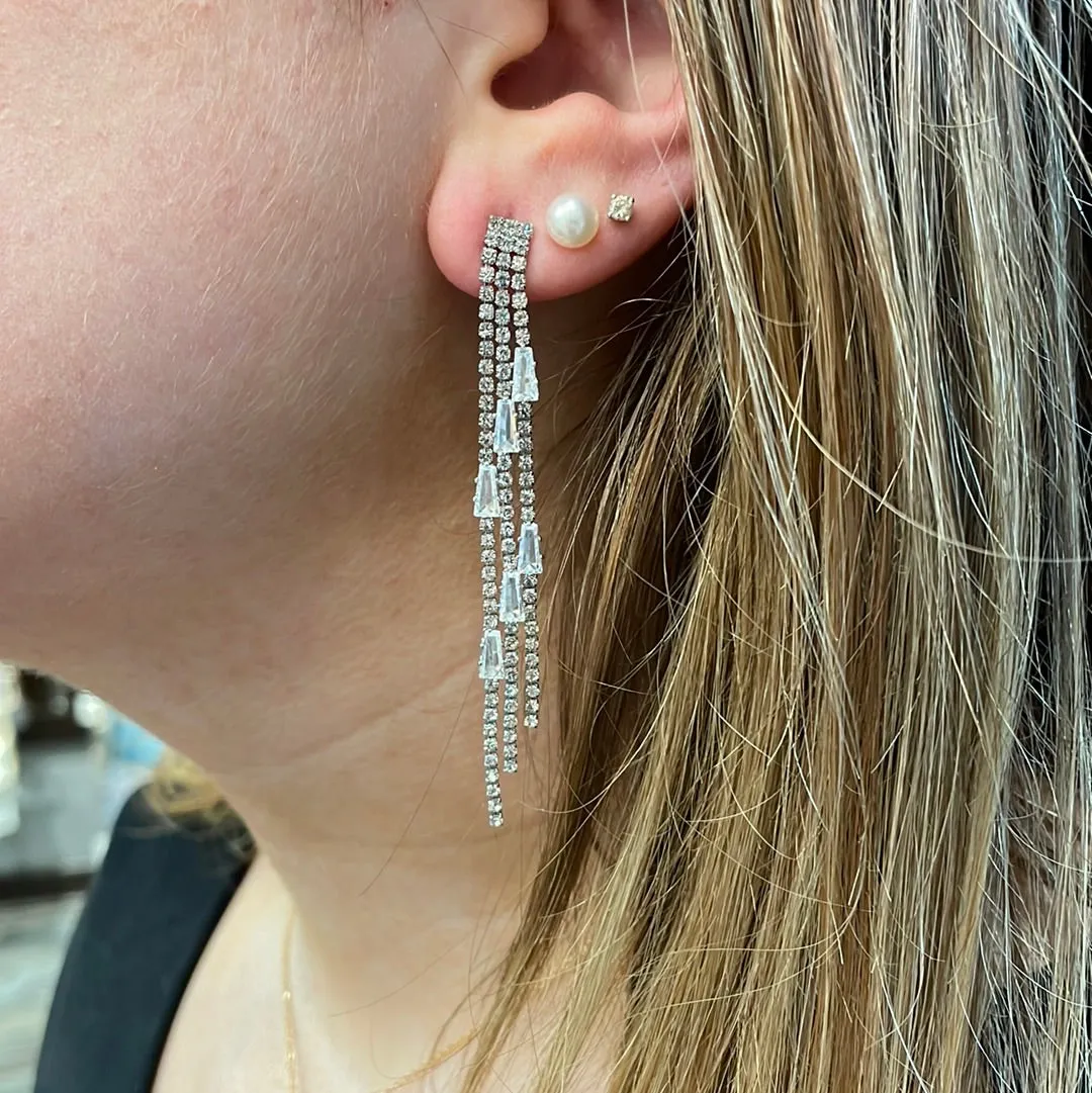 Theia Nell Triple Strand Drop Earring