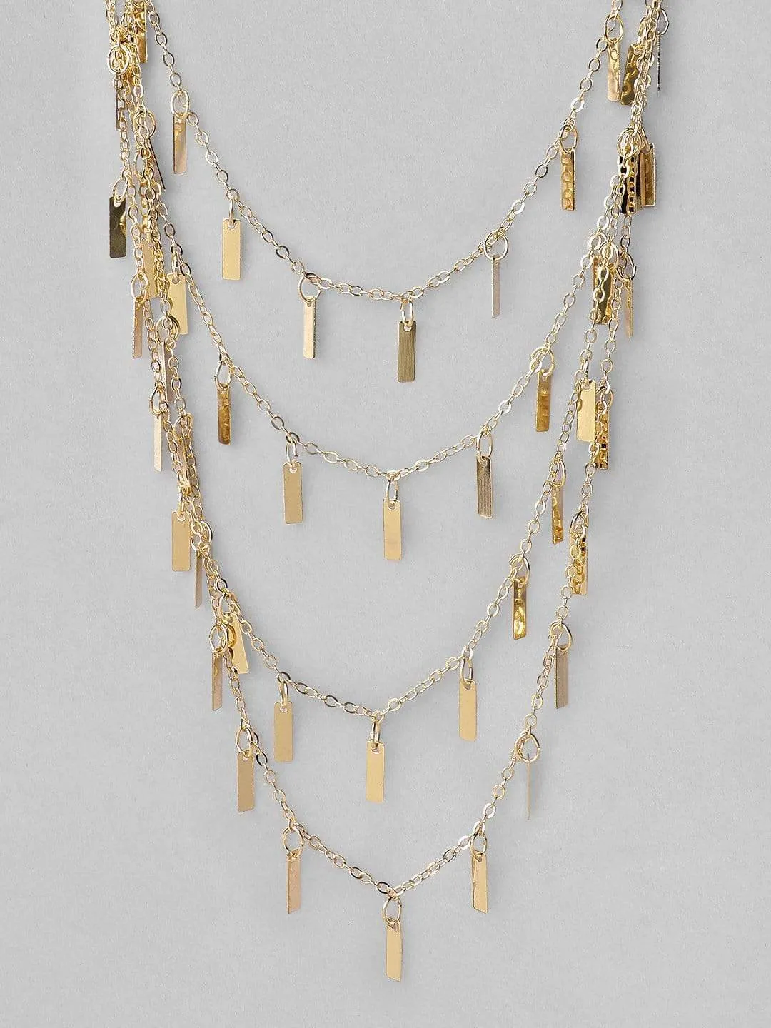 TOKYO TALKIES X Rubans Gold Plated Multi Layer  Necklace