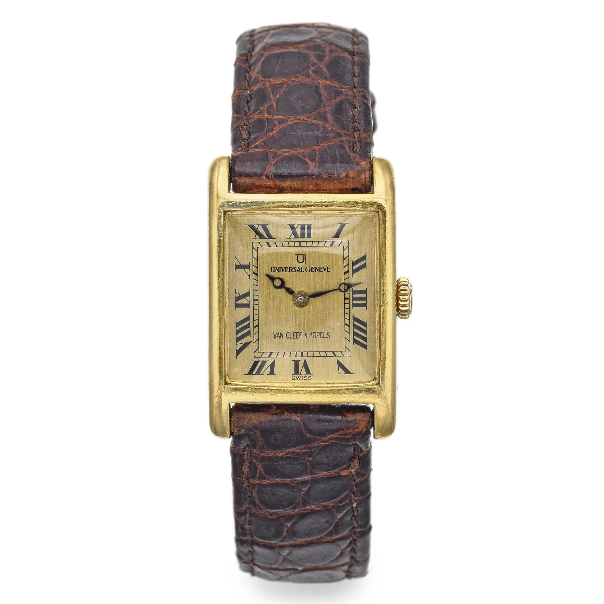 Universal Geneve / Van Cleef & Arpels 18K Yellow Gold Hand Wind Men's Watch