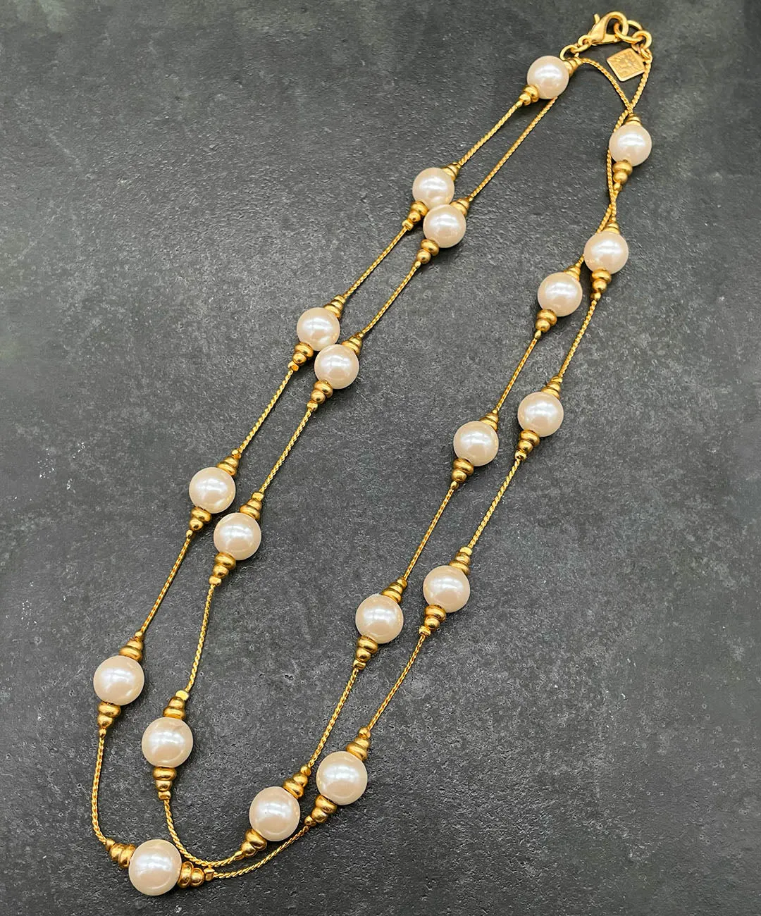 【USA輸入】ヴィンテージ ANNE KLEIN パール ロング ネックレス/Vintage ANNE KLEIN Pearl Long Necklace