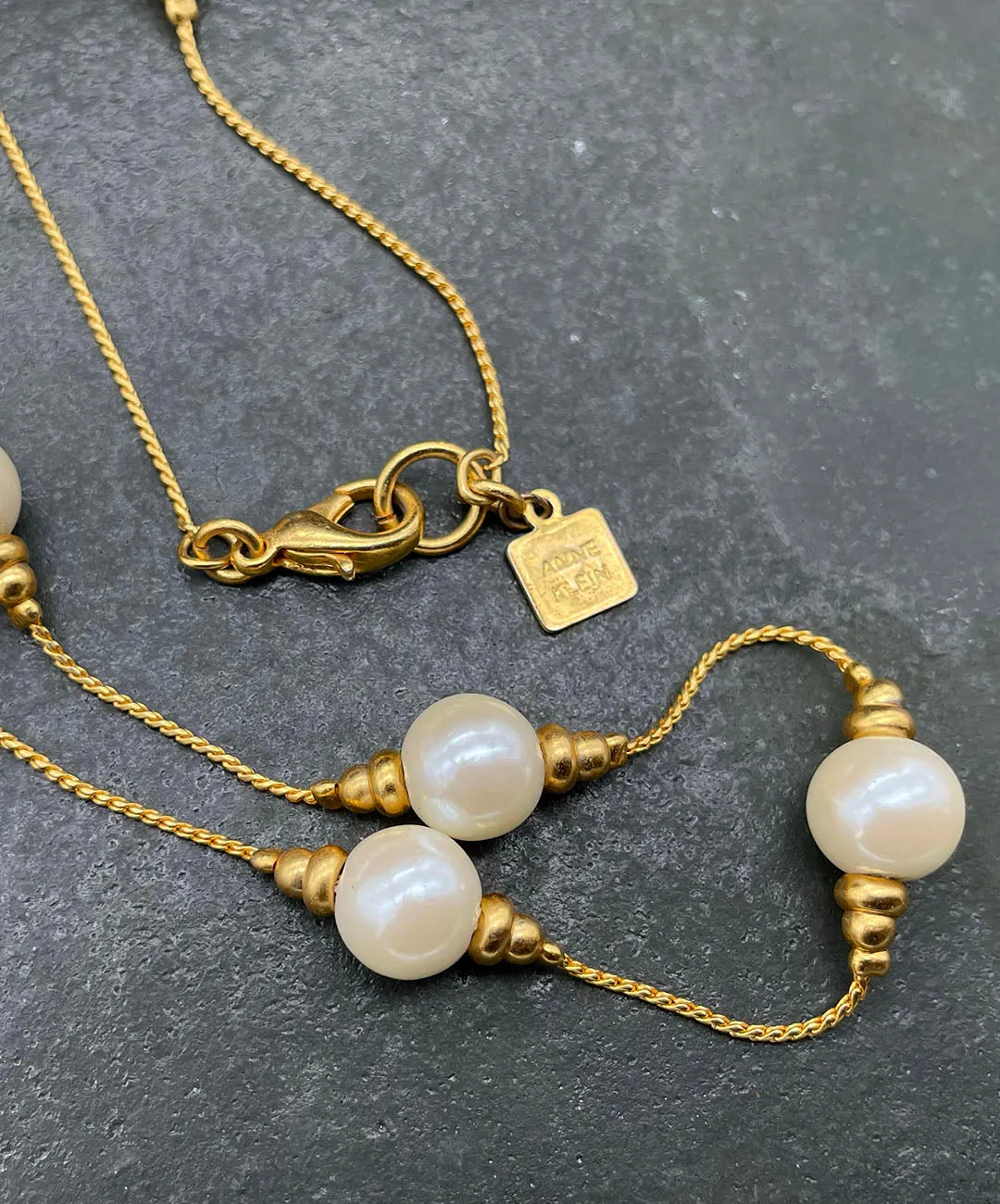 【USA輸入】ヴィンテージ ANNE KLEIN パール ロング ネックレス/Vintage ANNE KLEIN Pearl Long Necklace