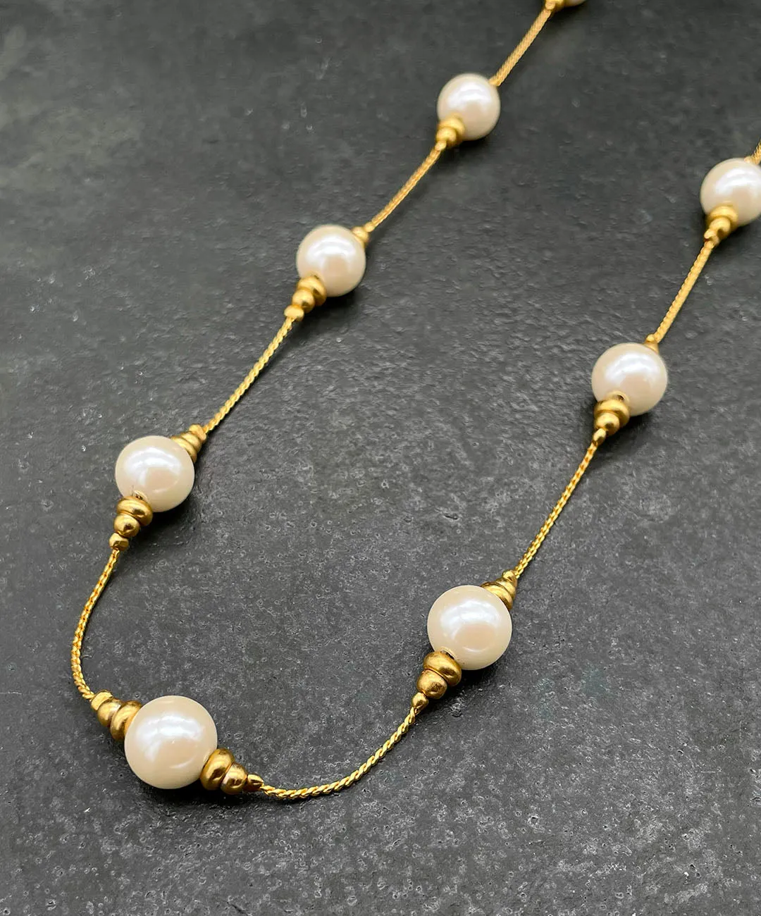 【USA輸入】ヴィンテージ ANNE KLEIN パール ロング ネックレス/Vintage ANNE KLEIN Pearl Long Necklace