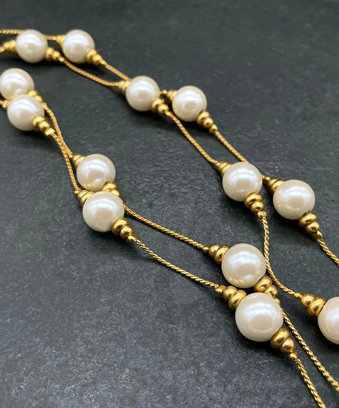 【USA輸入】ヴィンテージ ANNE KLEIN パール ロング ネックレス/Vintage ANNE KLEIN Pearl Long Necklace