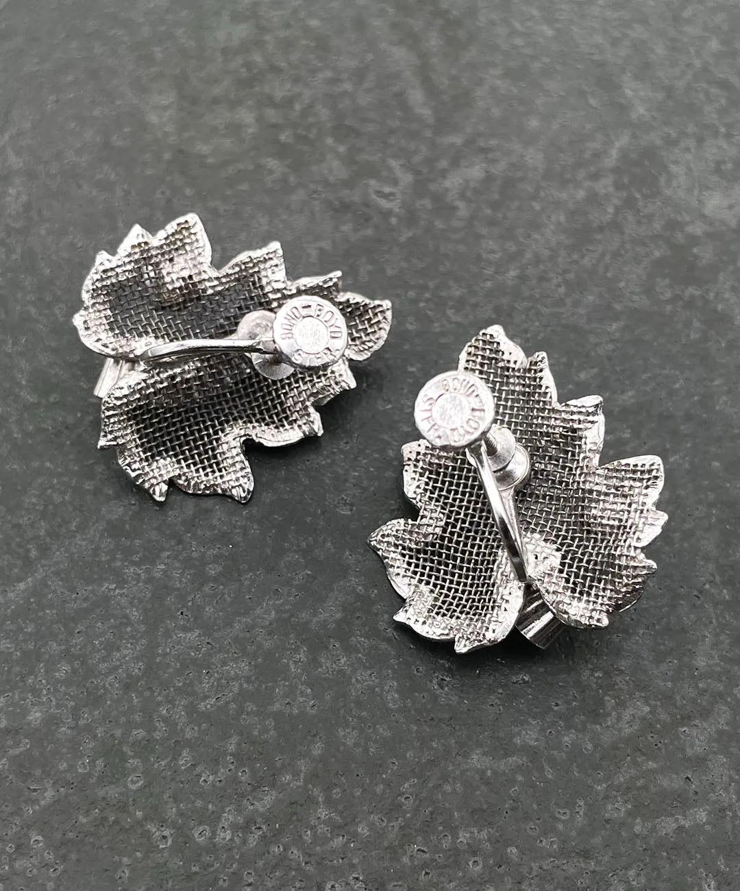 【USA輸入】ヴィンテージ BOND BOYD スターリングシルバー ビジュー イヤリング/Vintage Sterling BOND BOYD Bijou Clip On Earrings