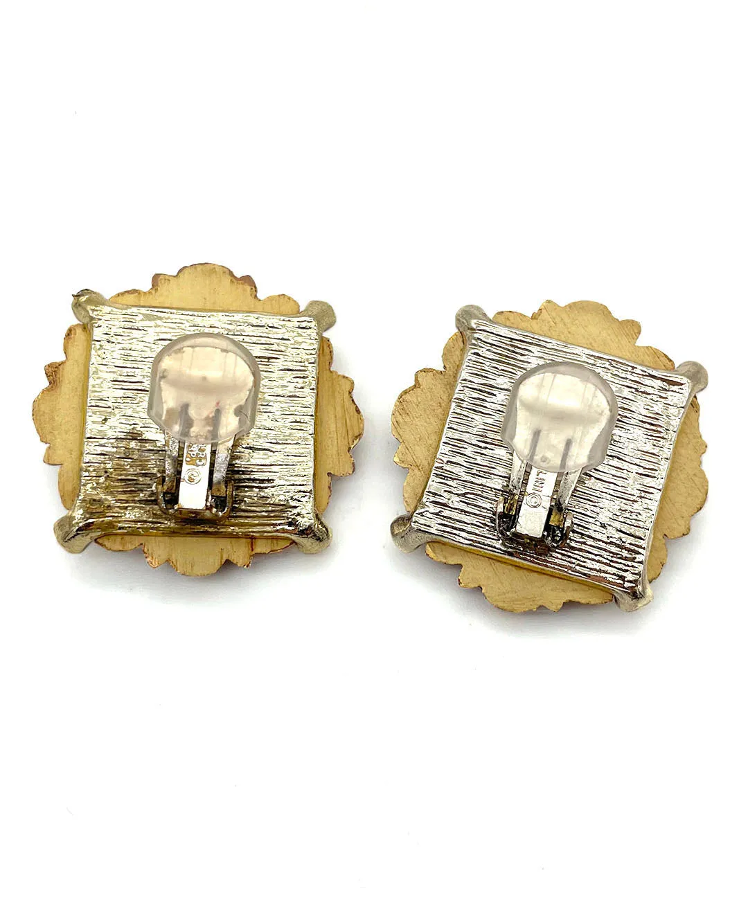 【USA輸入】ヴィンテージ SELINI アブストラクトモチーフ イヤリング/Vintage SELINI Abstract Clip On Earrings