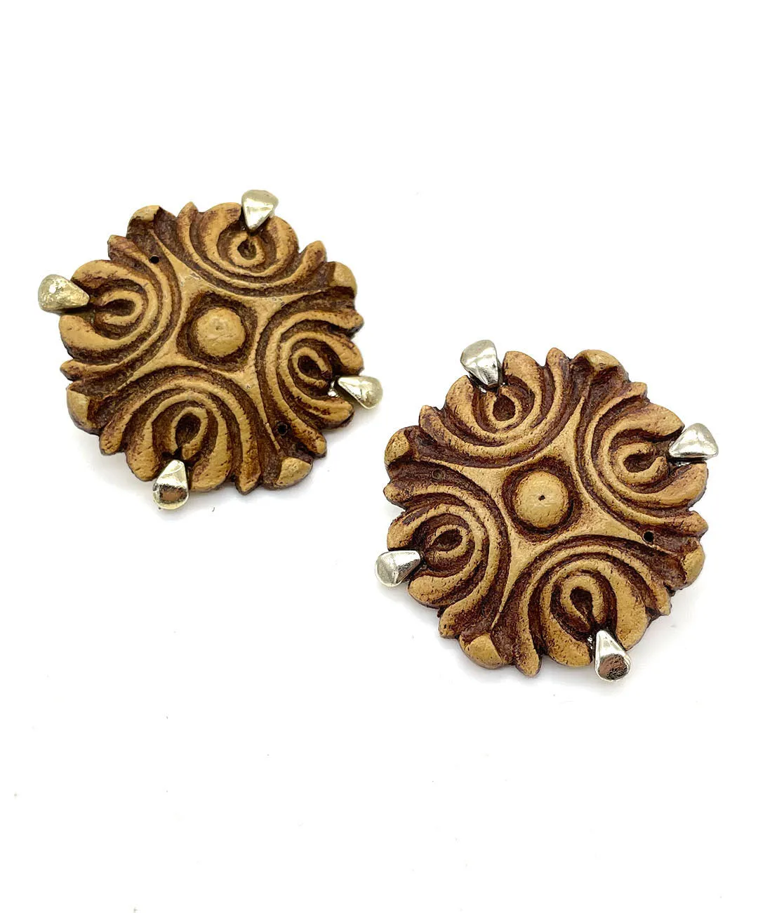 【USA輸入】ヴィンテージ SELINI アブストラクトモチーフ イヤリング/Vintage SELINI Abstract Clip On Earrings