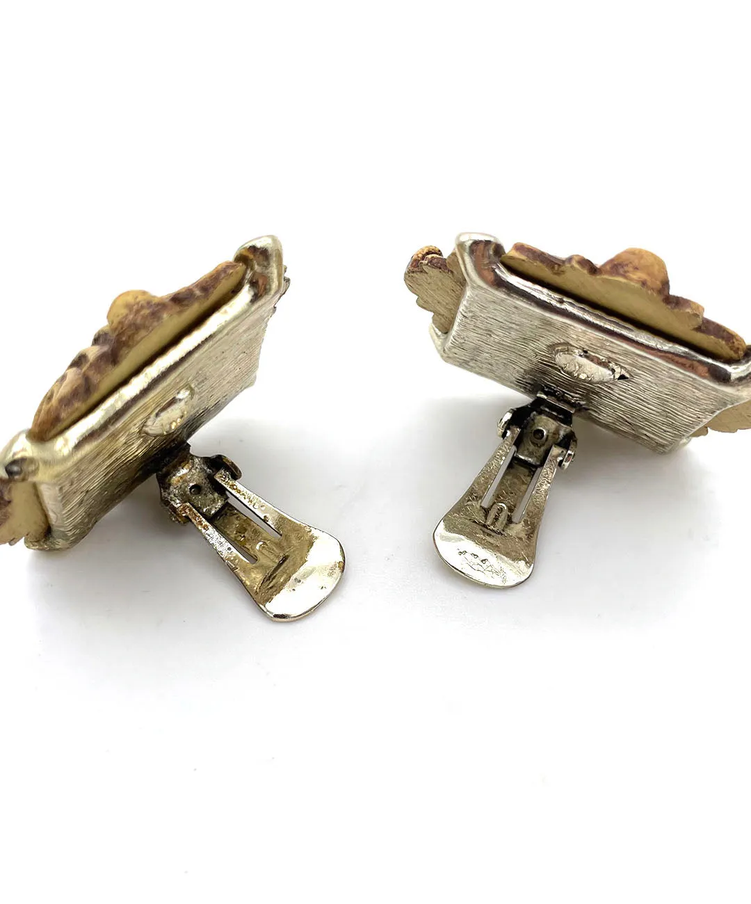 【USA輸入】ヴィンテージ SELINI アブストラクトモチーフ イヤリング/Vintage SELINI Abstract Clip On Earrings