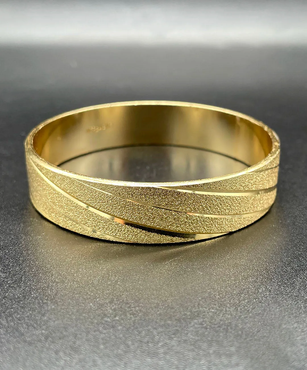 【USA輸入】ヴィンテージ 西ドイツ製 カッティング バングル/Vintage W.GERMANY Cutting Bangle