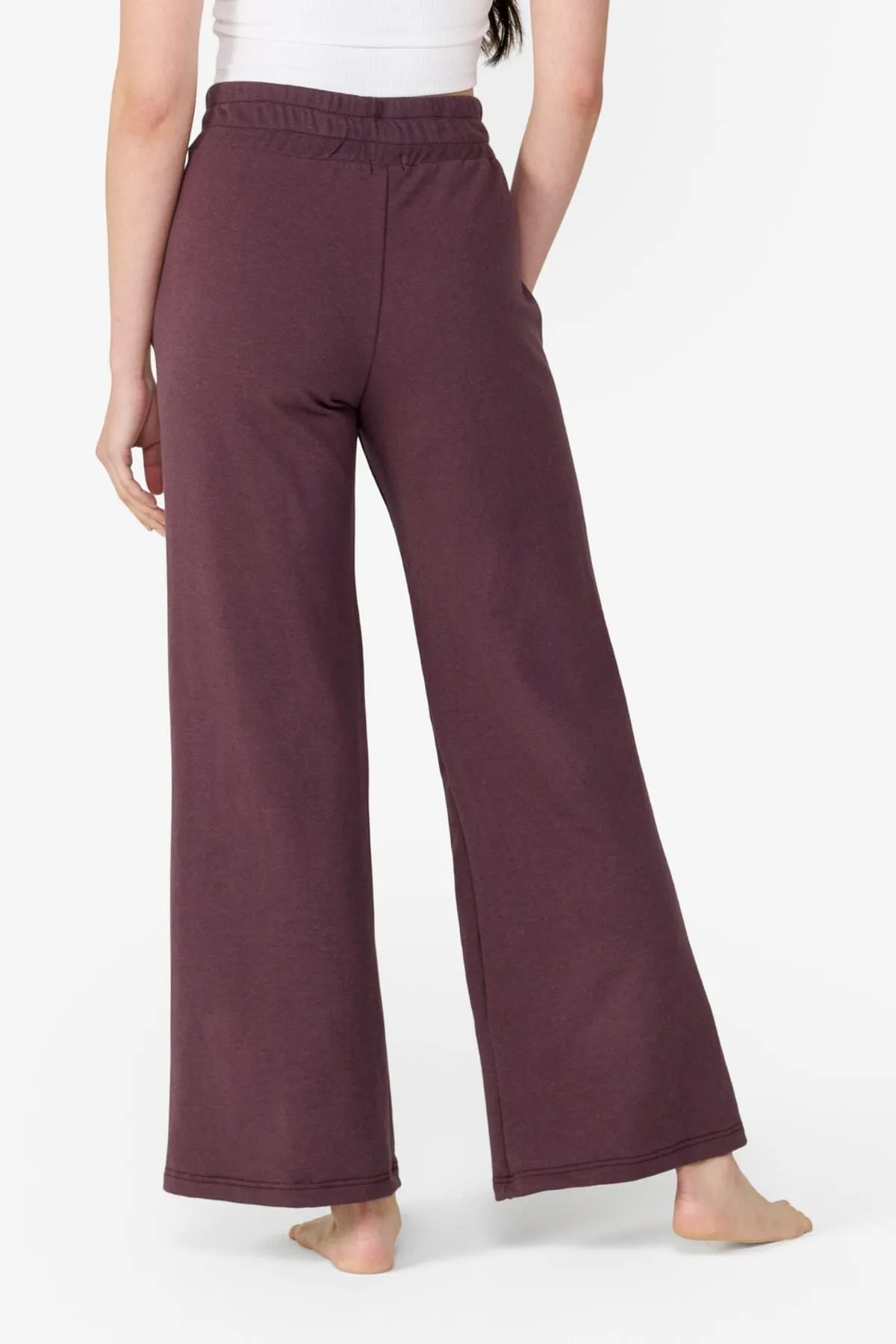 Wide Leg Sweatpant in Fudge